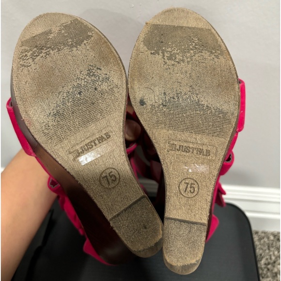 Just Fab Pink wedge heels - Picture 4 of 5